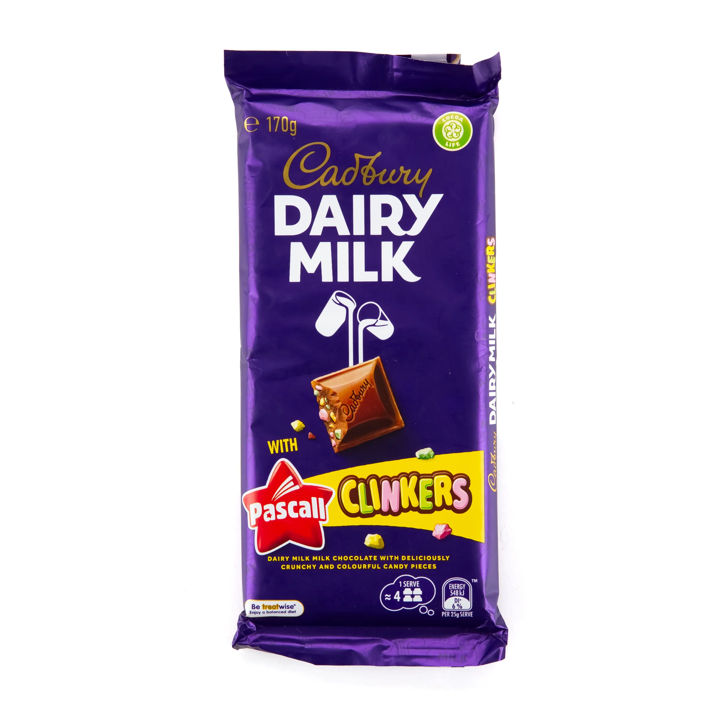 Australian Cadbury Dairy Milk Chocolate Pascall Clinkers Block - Image 3