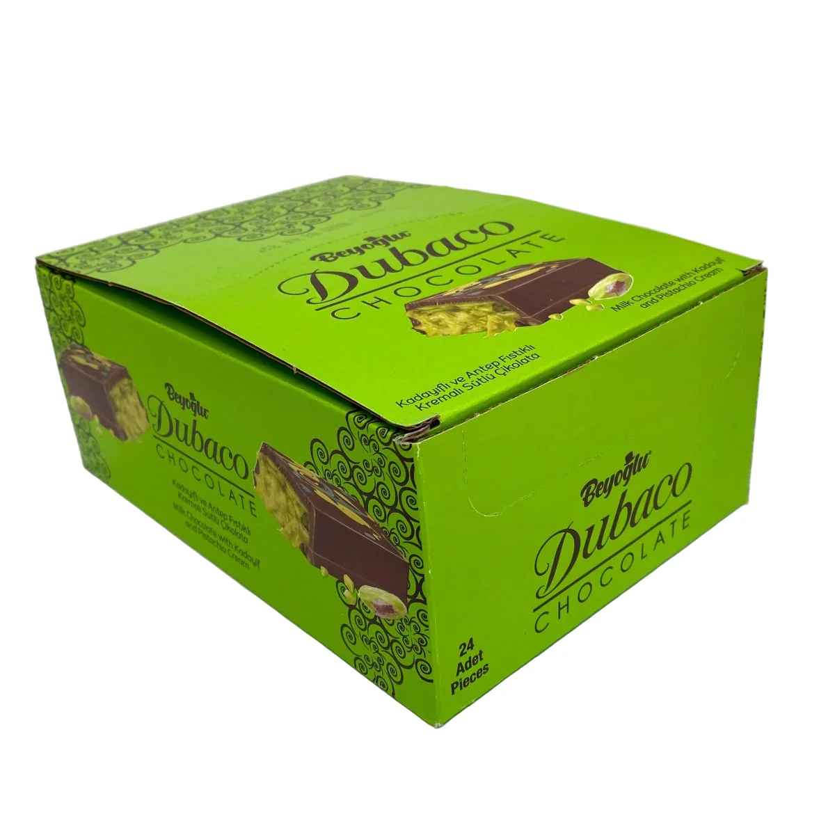 Carian Dubai Chocolate Bar Pistachio Viral Knafeh Dubai - 24 Piece - Image 3