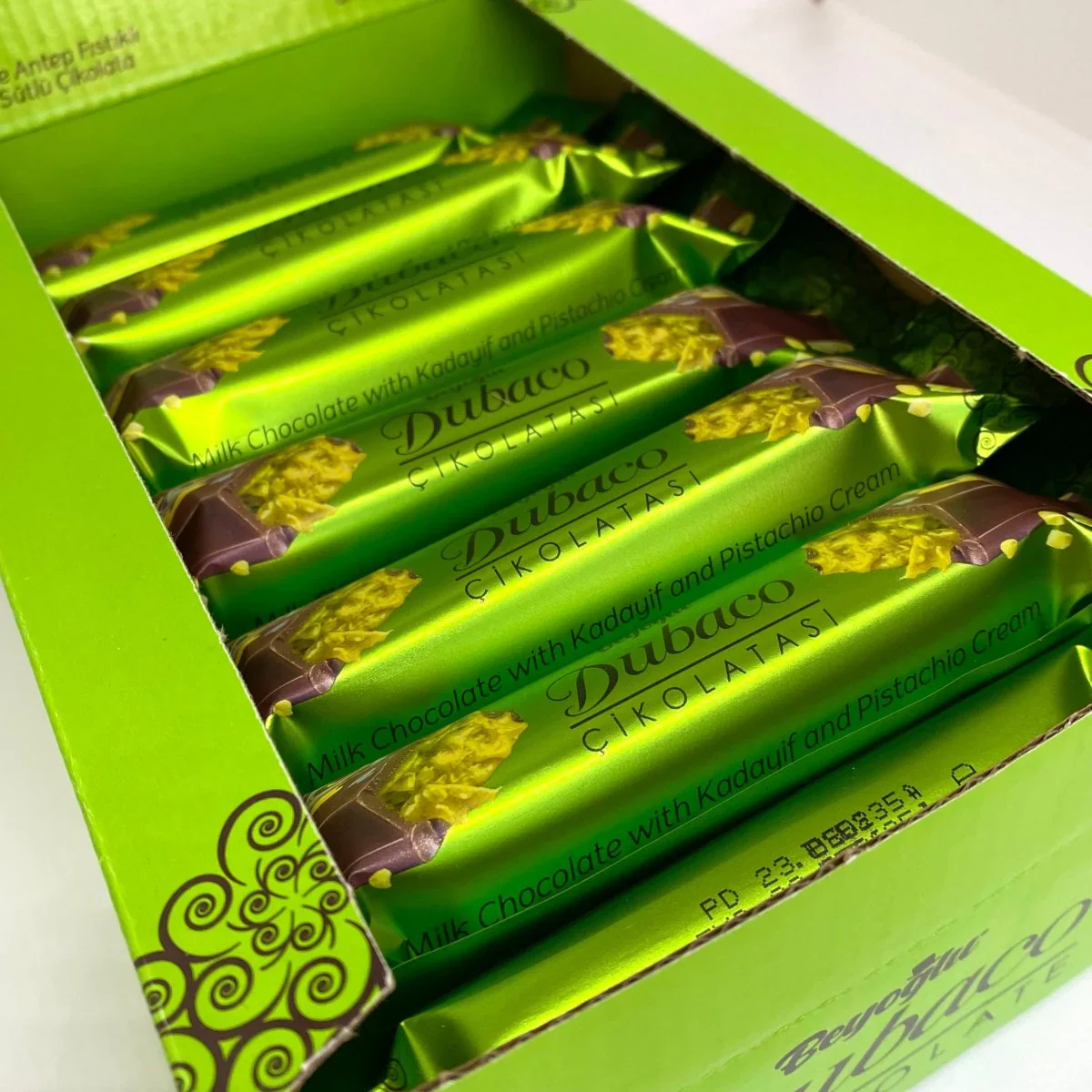 Carian Dubai Chocolate Bar Pistachio Viral Knafeh Dubai - 24 Piece - Image 6