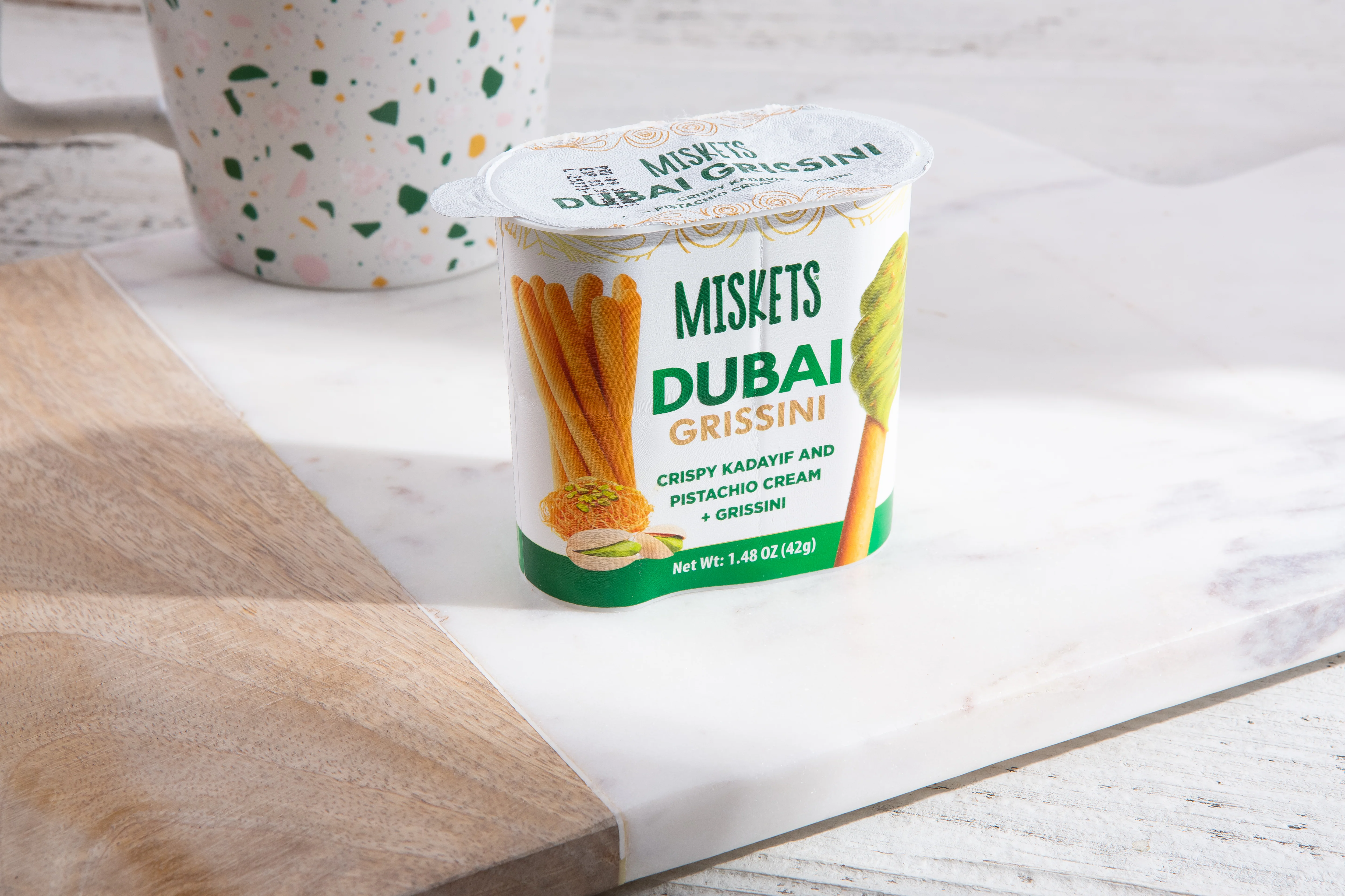 Dubai Cream Spread with Pistachio & Breadsticks, Best Snack , 12 Pieces - Image 3
