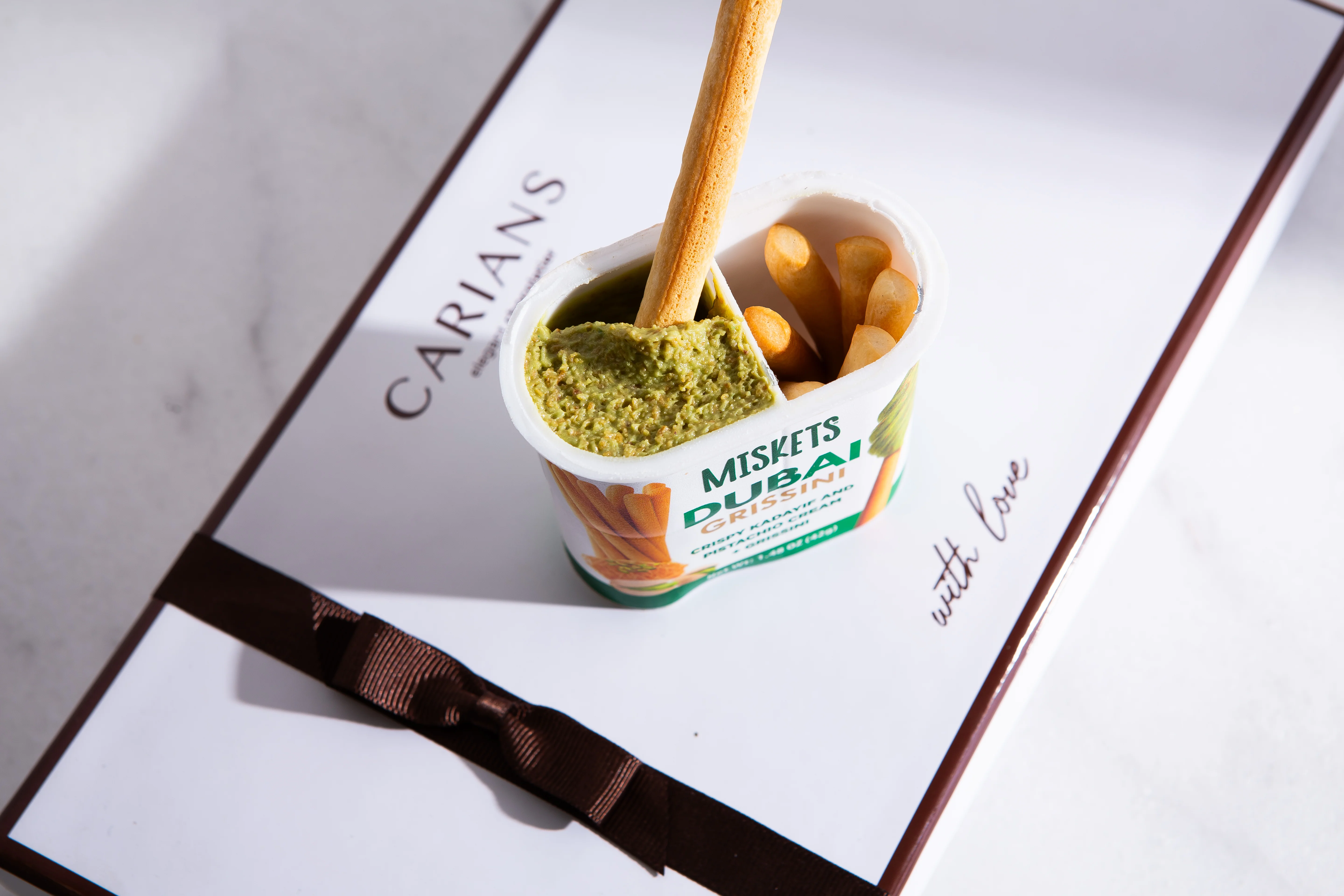 Dubai Cream Spread with Pistachio & Breadsticks, Best Snack , 12 Pieces - Image 4