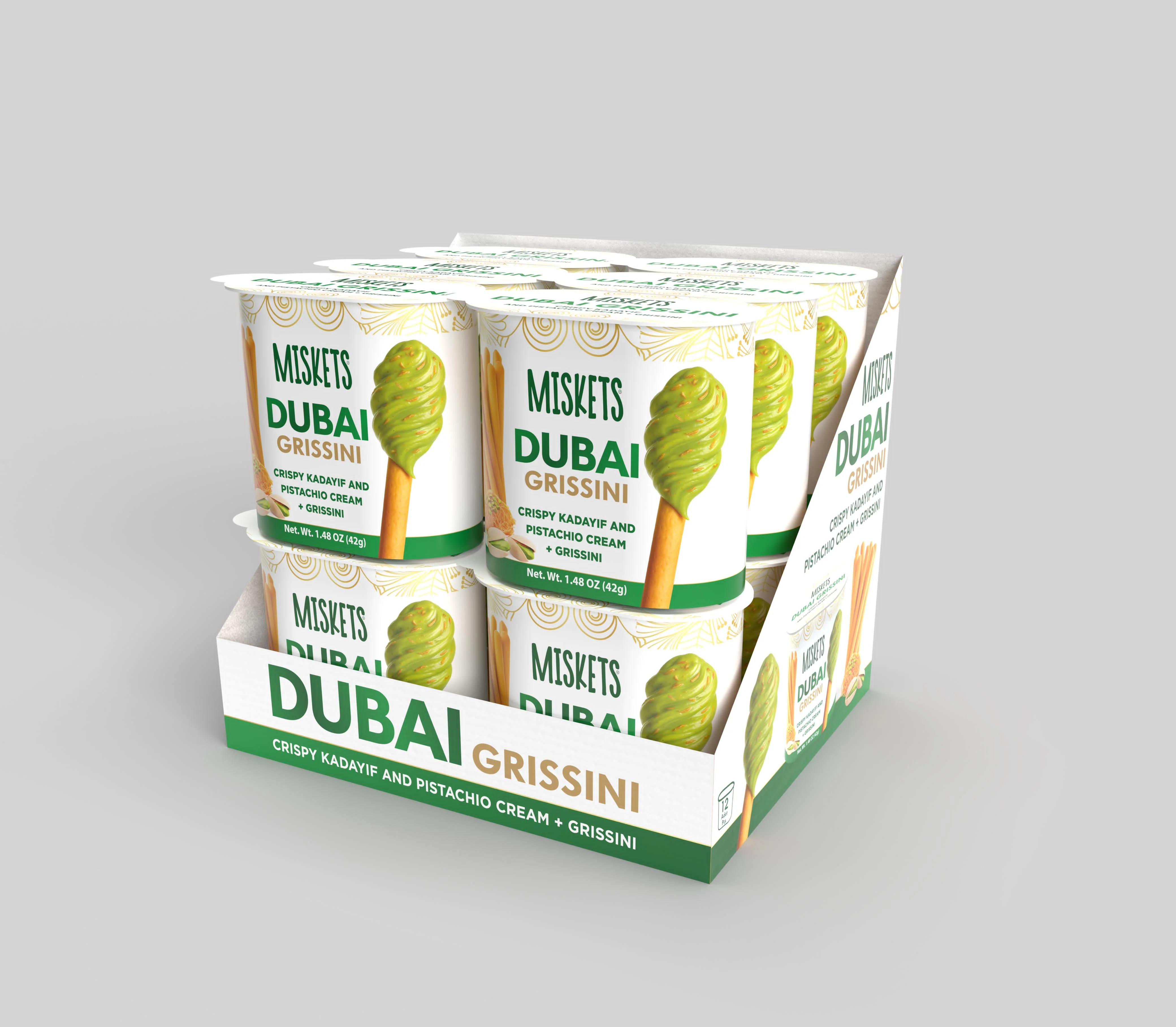 Dubai Cream Spread with Pistachio & Breadsticks, Best Snack , 12 Pieces - Image 5