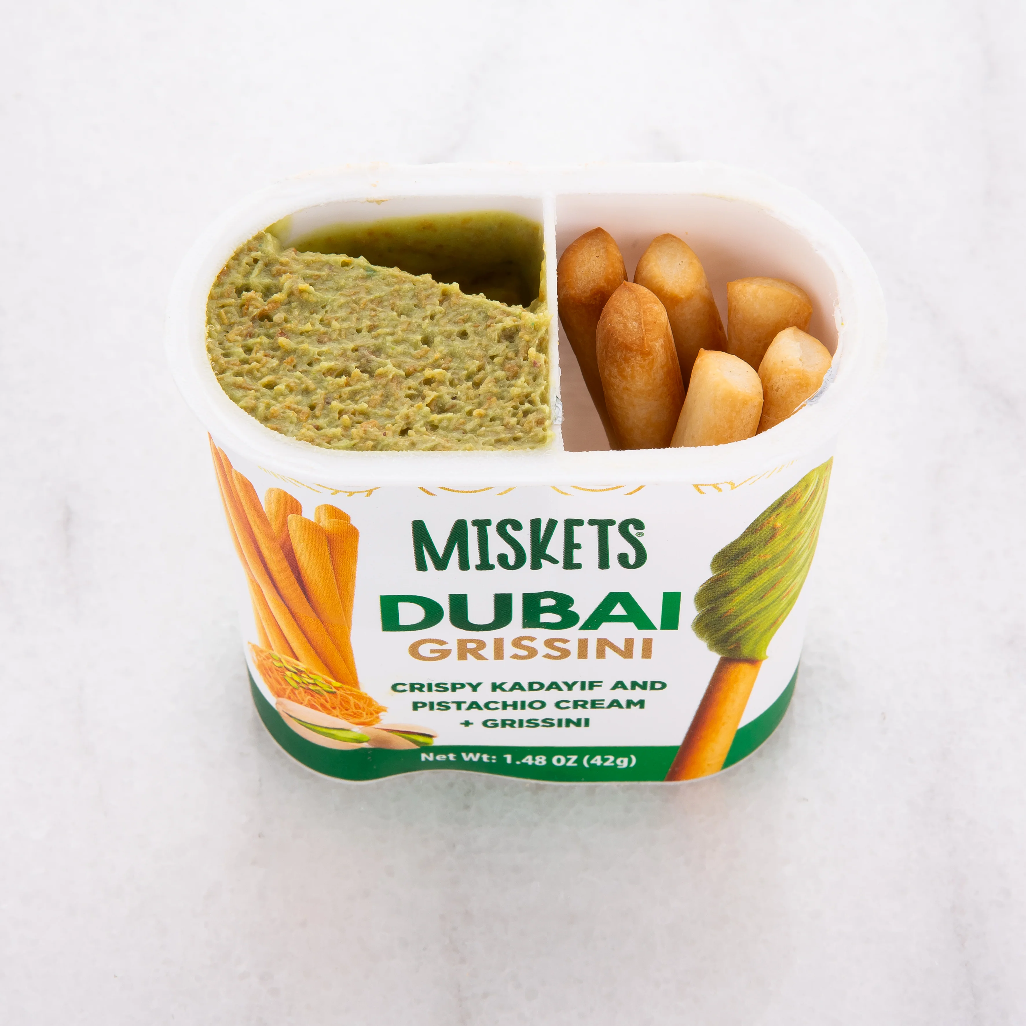 Dubai Cream Spread with Pistachio & Breadsticks, Best Snack , 12 Pieces - Image 6