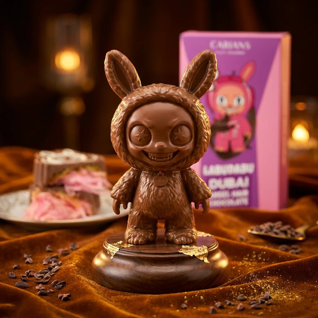 Viral Cartoon Angel Hair Dubai Chocolate Bar - Pink Cotton Candy - Image 6