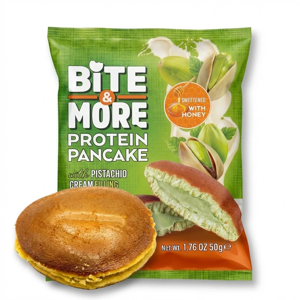 Protein Pancake, Pistachio flavor, Pillowy-Soft Pancake Joy (12 Pieces) - Image 3