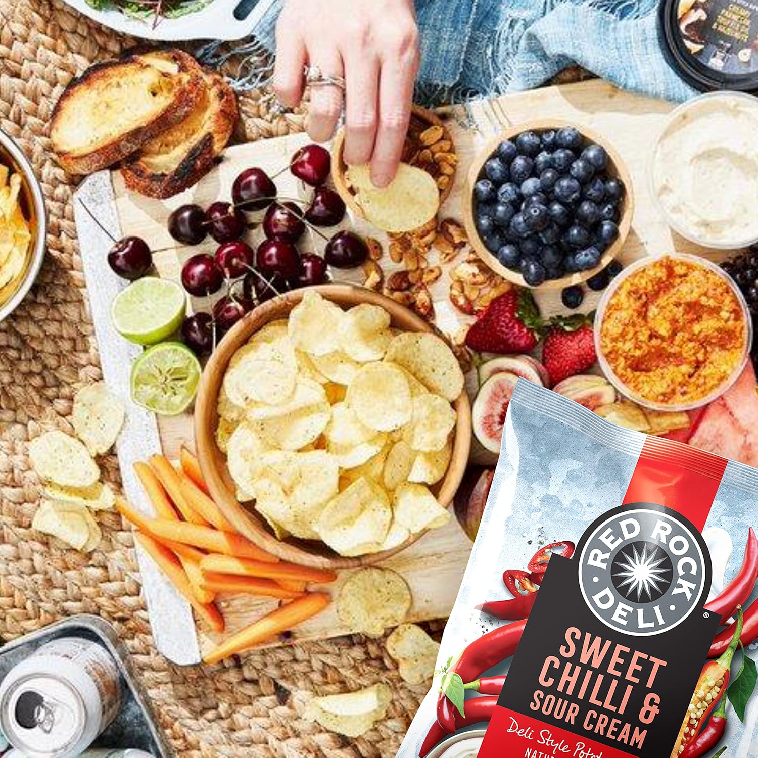 Australian Red Rock Deli Potato Chips Sweet Chilli And Sour Cream 3.17 oz (90g) - Image 5