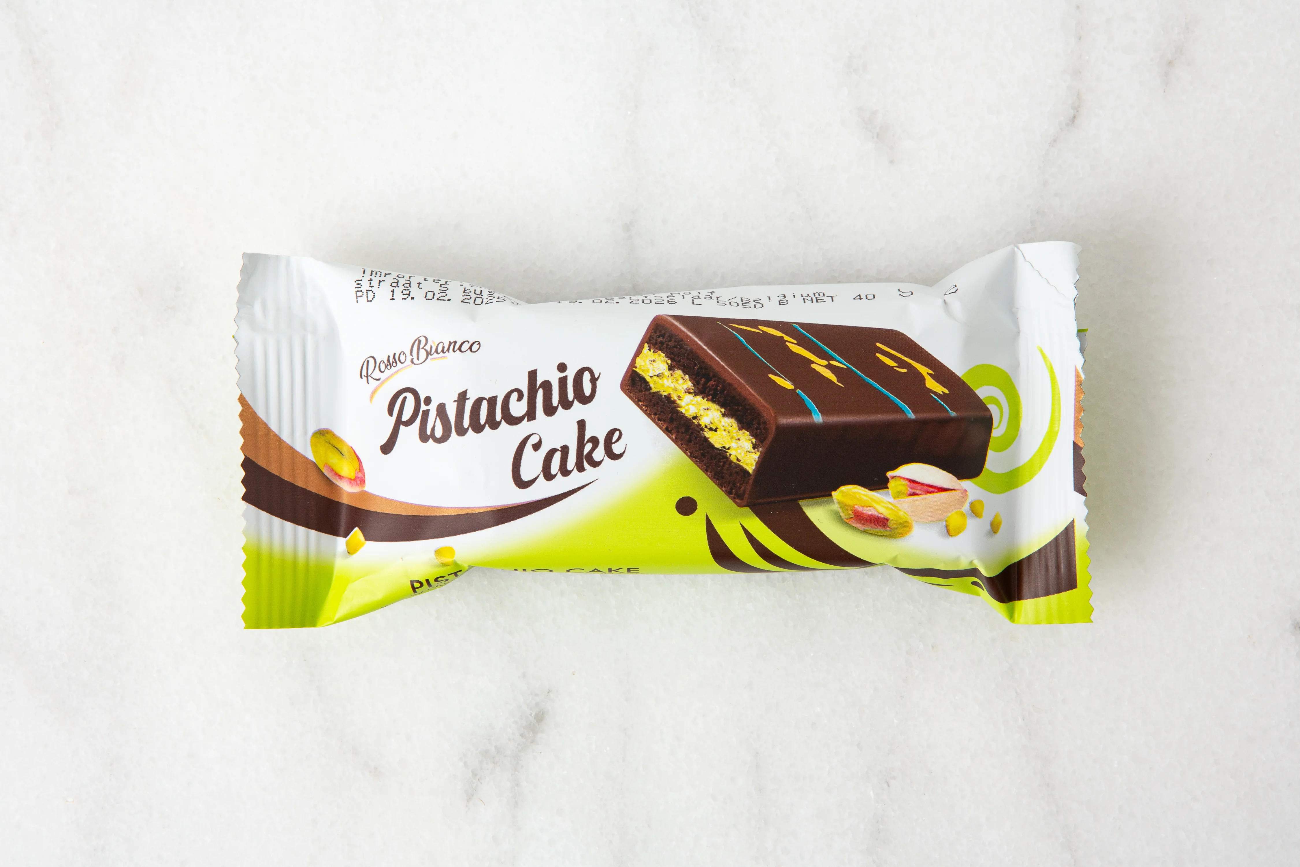 Viral Dubai Pistachio Pie Cake with Milky Chocolate - 24 Piece - Image 2